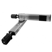 ballscrew linear guide rail industrial robot arm xyz compact modular positioning stage